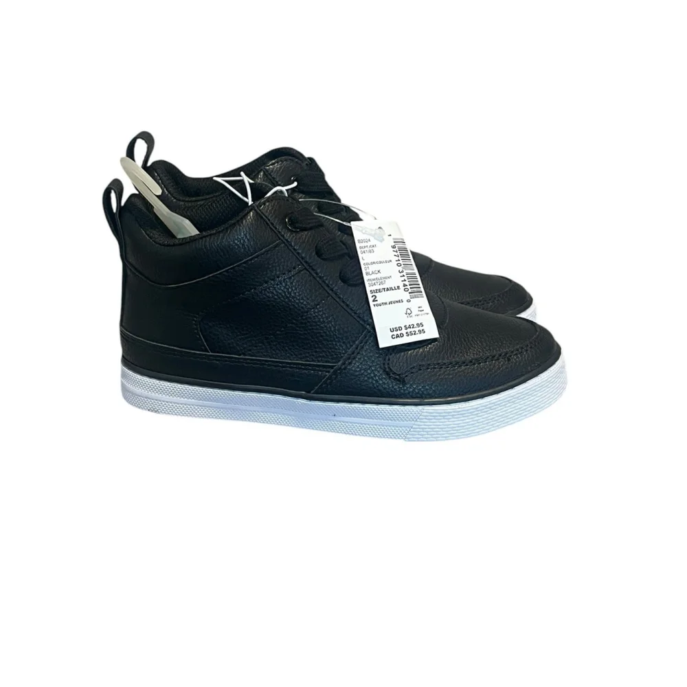 The Children's Place Boys Black Sneakers Size 2
